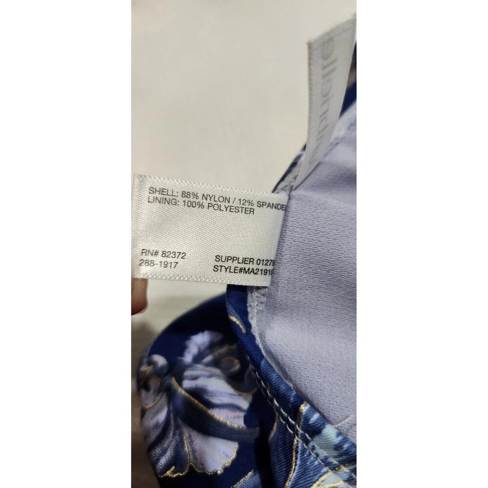Ambrielle Swimsuit Medium Color Blue Navy One piece Swimsuit. - Picture 8 of 11